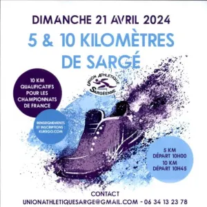 5 et 10 km de Sargé