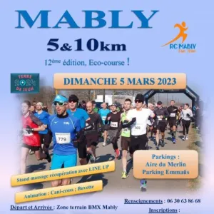 5 et 10 km de Mably