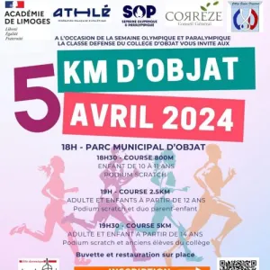 5 km d'Objat