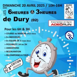 6h et 3h de Dury