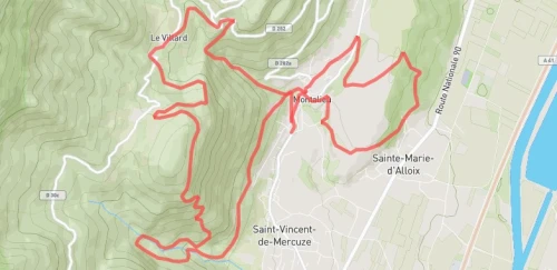 Trail bleu de la cascade de l'Alloix