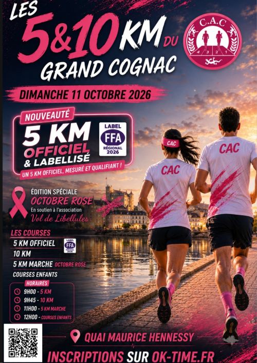 5 et 10 km du Grand Cognac