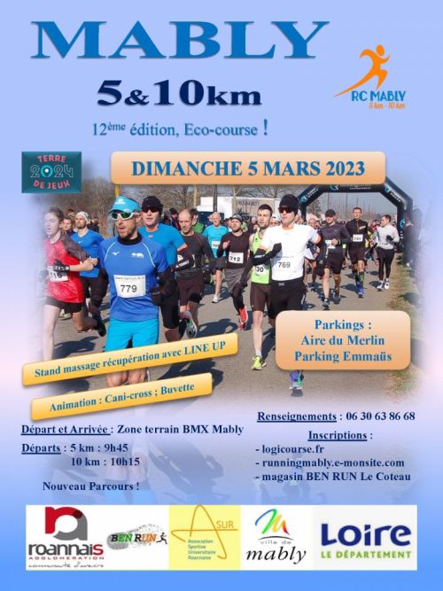 5 et 10 km de Mably