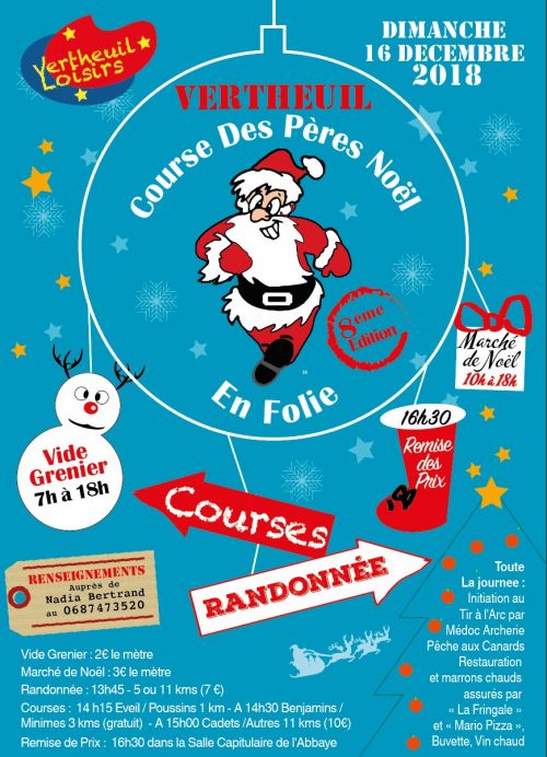 Course des Pères Noël en Folie