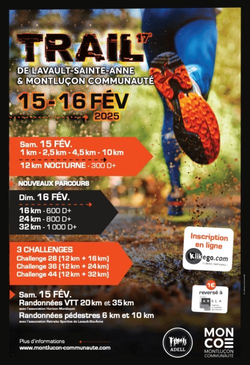 Trail de Lavault Sainte Anne & Gorges du Cher