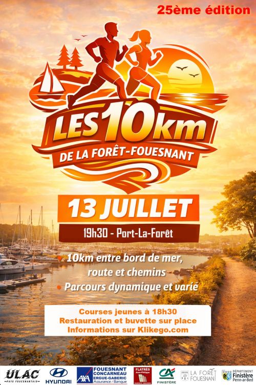 10 km de la Foret Fouesnant