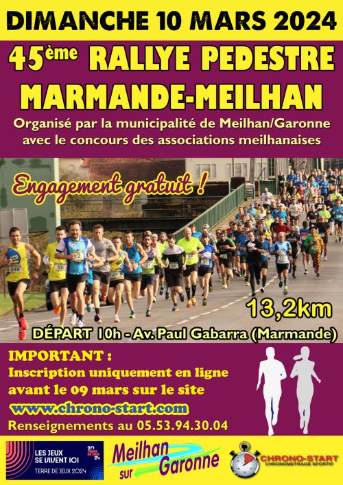 Rallye Pedestre Marmande Meilhan